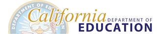 Official Logo of the California Department of Education / El logo oficial del Departamento de educación de California